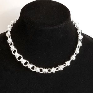 Sterling Ring Choker Necklace